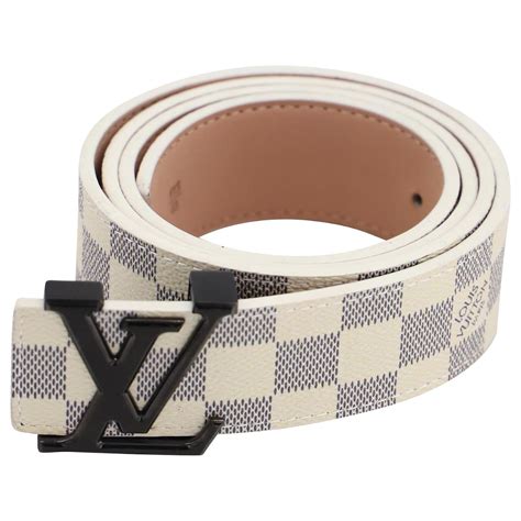 black and white lv belt|white lv belt real.